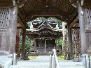大瀧神社・岡太神社神門から見た社殿がある聖域