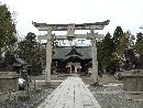 総社大神宮参道石畳みと聖域を守護する石造狛犬と石鳥居